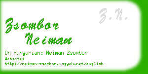 zsombor neiman business card